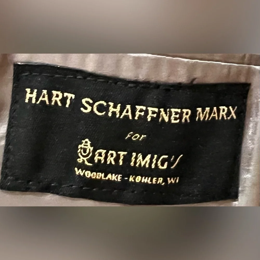 Gent’s Hart Schaffner Marx Custom Suit:  51” Chest,  43” Waist